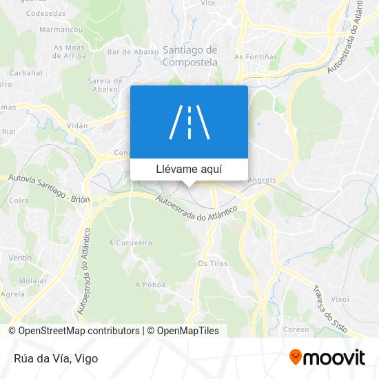 Mapa Rúa da Vía