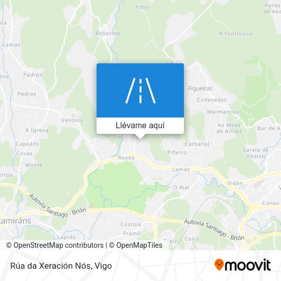 Mapa Rúa da Xeración Nós