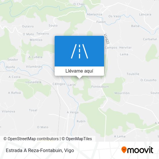 Mapa Estrada A Reza-Fontabuin