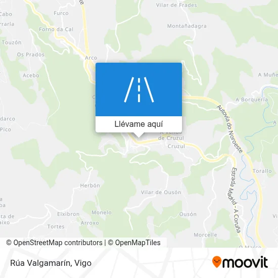 Mapa Rúa Valgamarín