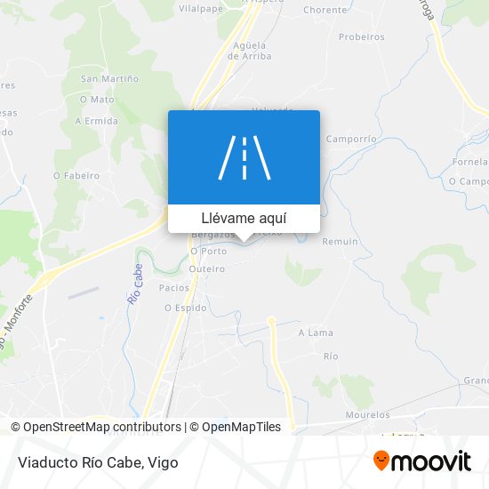 Mapa Viaducto Río Cabe