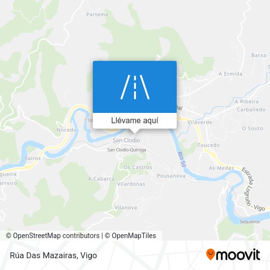 Mapa Rúa Das Mazairas