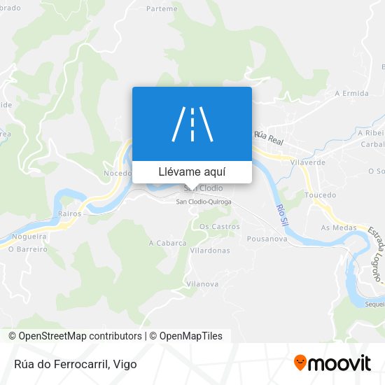 Mapa Rúa do Ferrocarril