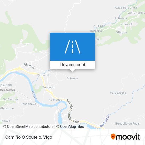Mapa Camiño O Soutelo