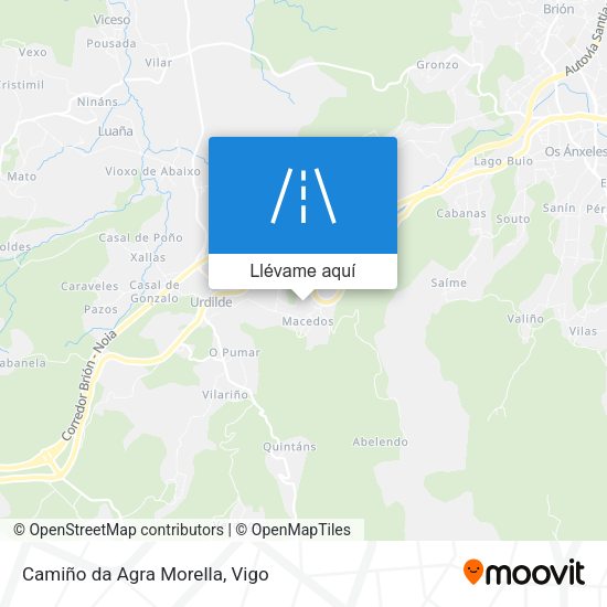 Mapa Camiño da Agra Morella