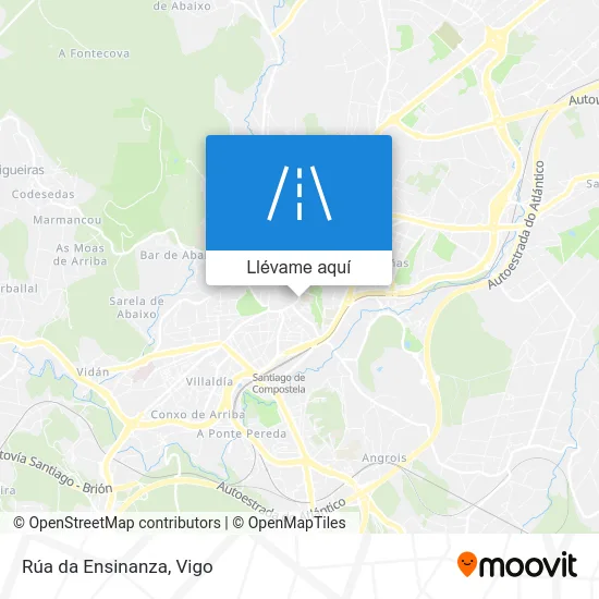 Mapa Rúa da Ensinanza