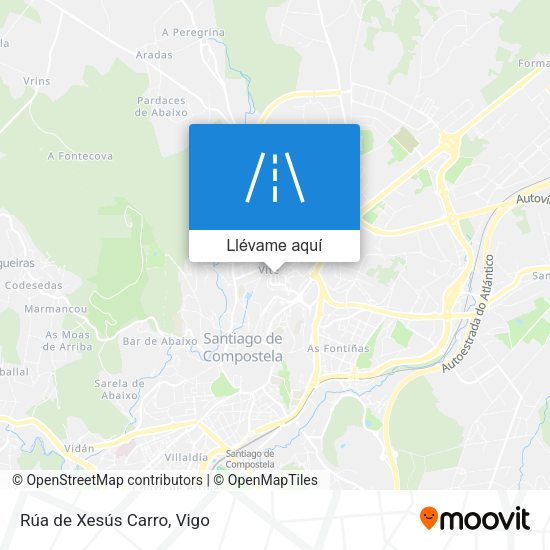 Mapa Rúa de Xesús Carro