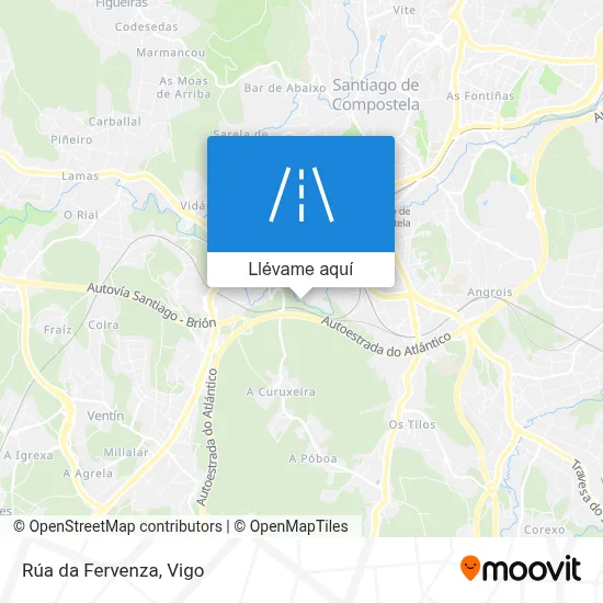 Mapa Rúa da Fervenza