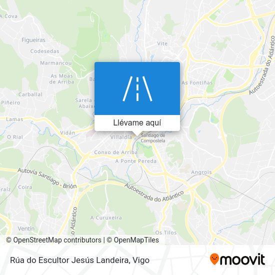 Mapa Rúa do Escultor Jesús Landeira