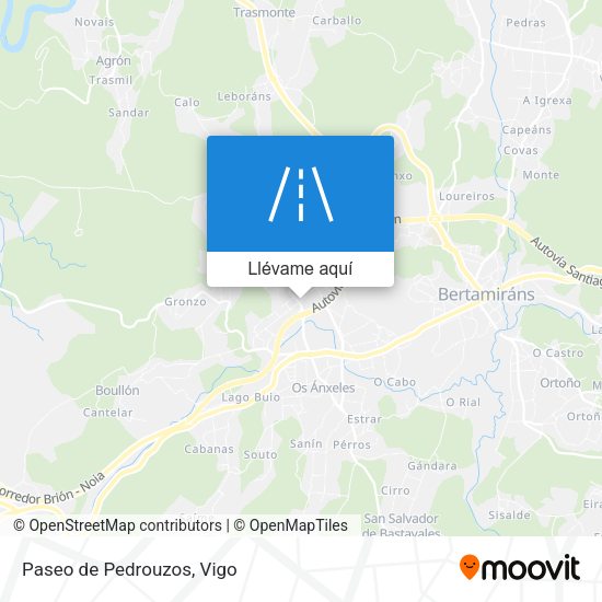 Mapa Paseo de Pedrouzos