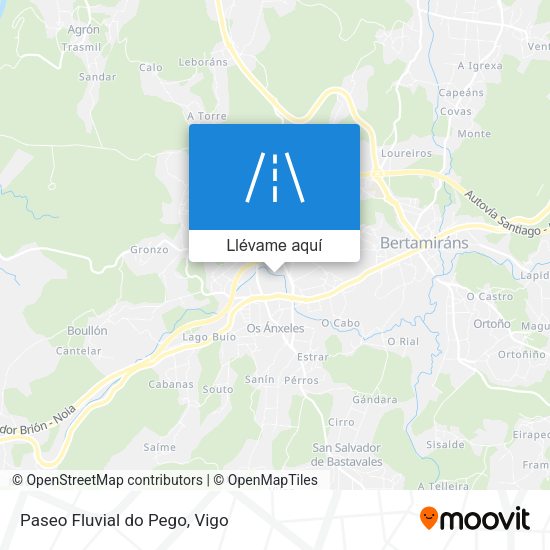 Mapa Paseo Fluvial do Pego