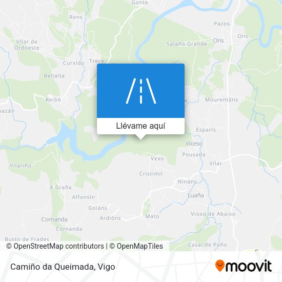 Mapa Camiño da Queimada