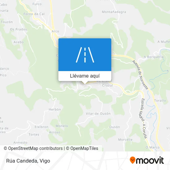 Mapa Rúa Candeda