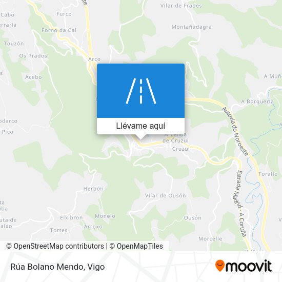 Mapa Rúa Bolano Mendo