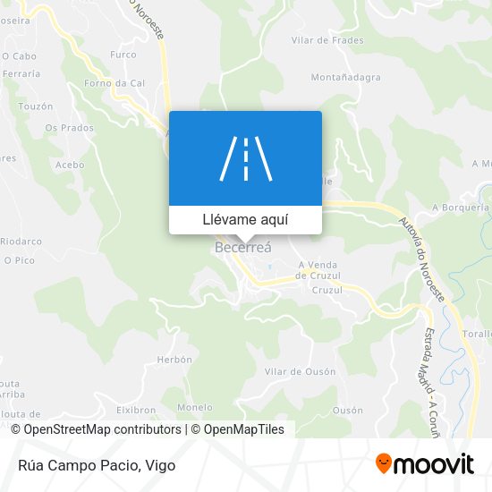 Mapa Rúa Campo Pacio