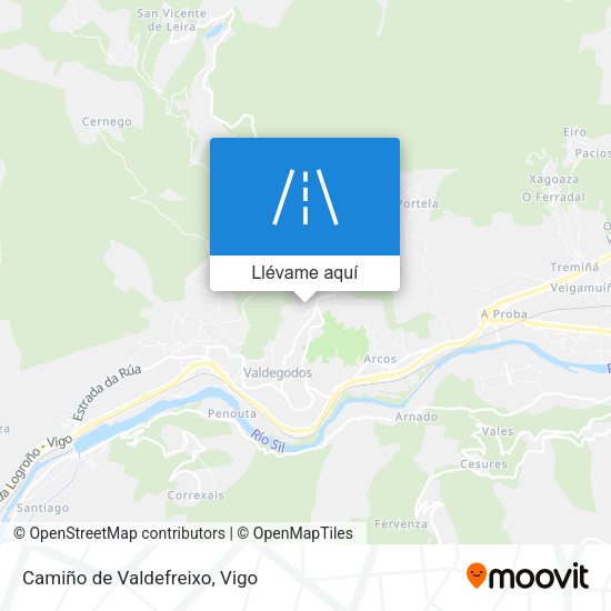 Mapa Camiño de Valdefreixo
