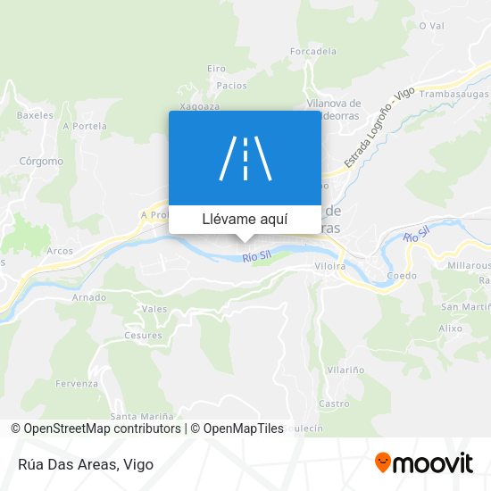Mapa Rúa Das Areas