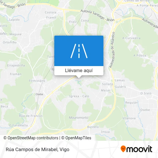 Mapa Rúa Campos de Mirabel