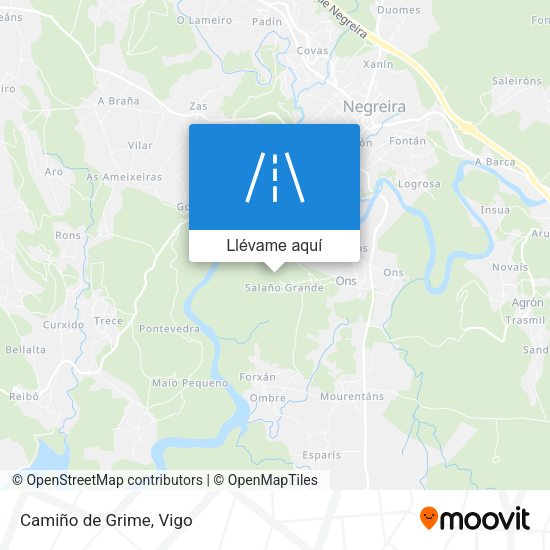 Mapa Camiño de Grime