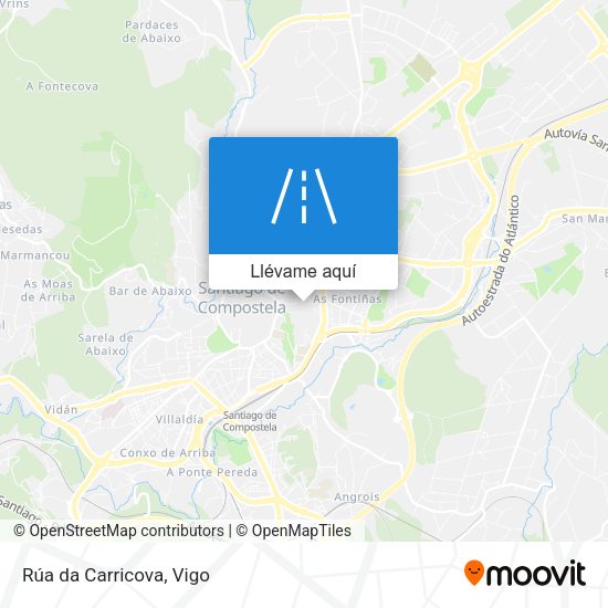 Mapa Rúa da Carricova