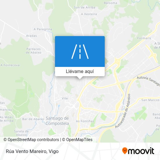 Mapa Rúa Vento Mareiro