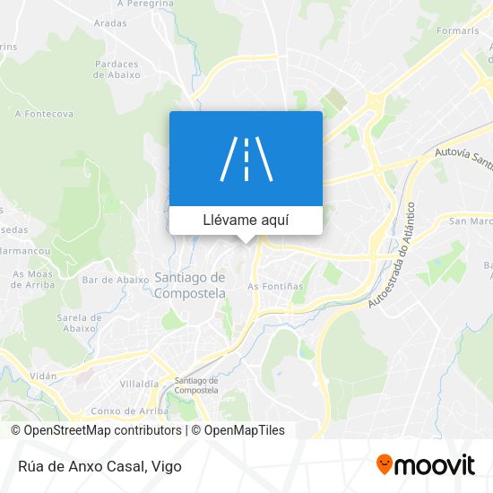 Mapa Rúa de Anxo Casal