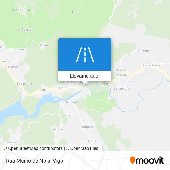 Mapa Rúa Muíño de Noia