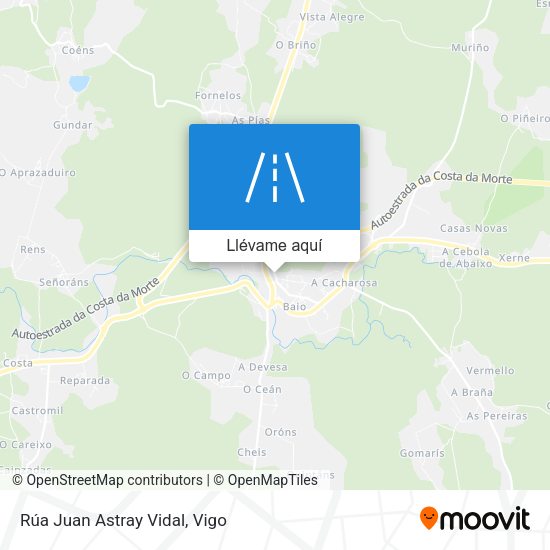 Mapa Rúa Juan Astray Vidal