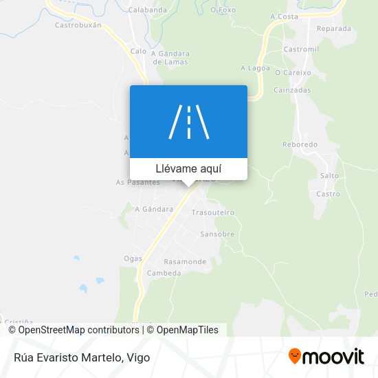 Mapa Rúa Evaristo Martelo