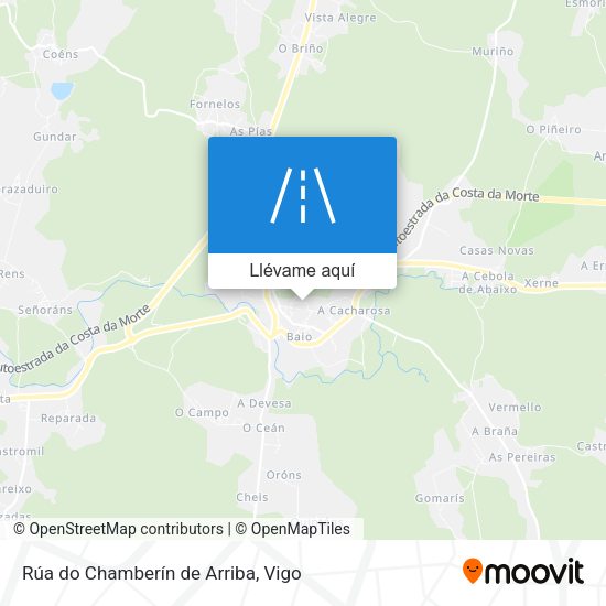 Mapa Rúa do Chamberín de Arriba