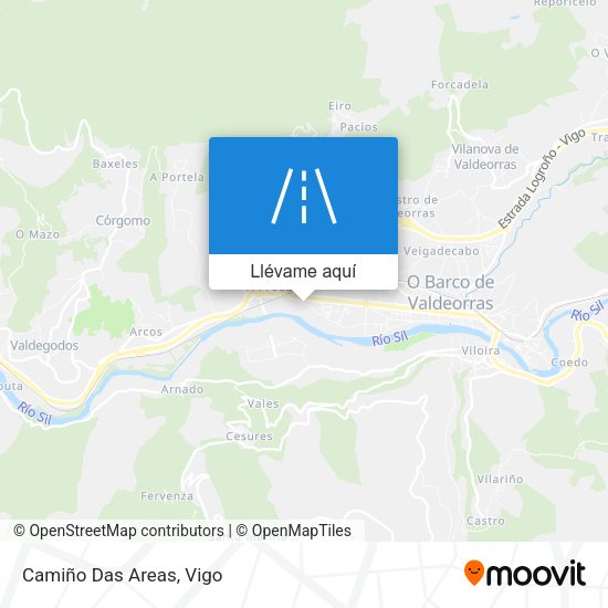 Mapa Camiño Das Areas