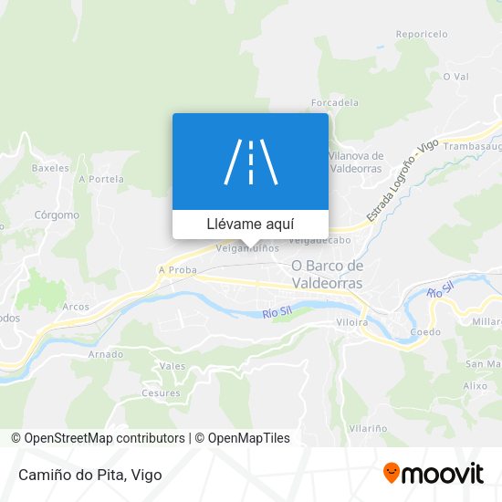 Mapa Camiño do Pita