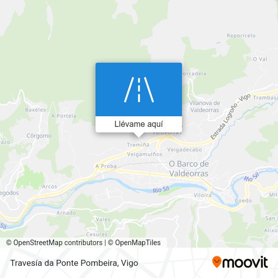 Mapa Travesía da Ponte Pombeira