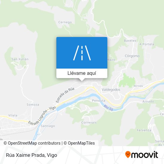 Mapa Rúa Xaime Prada