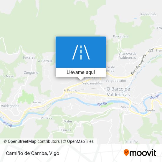 Mapa Camiño de Camba