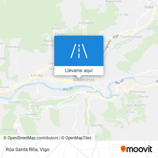 Mapa Rúa Santa Rita
