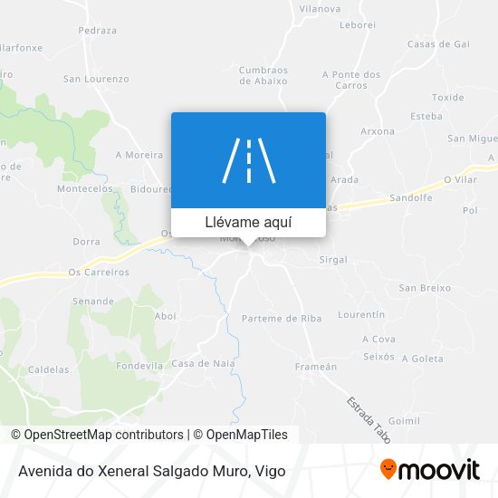 Mapa Avenida do Xeneral Salgado Muro
