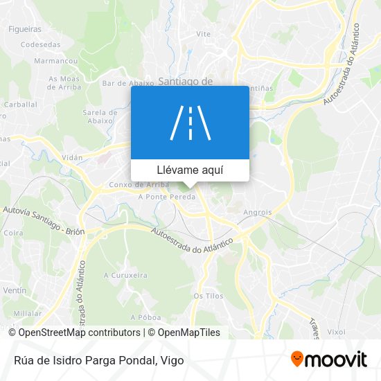 Mapa Rúa de Isidro Parga Pondal