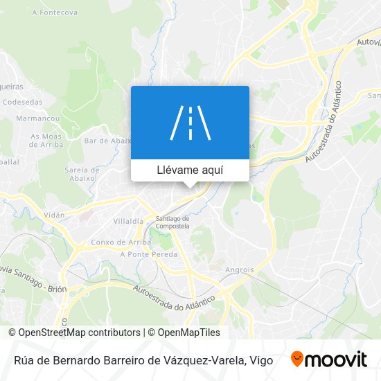 Mapa Rúa de Bernardo Barreiro de Vázquez-Varela
