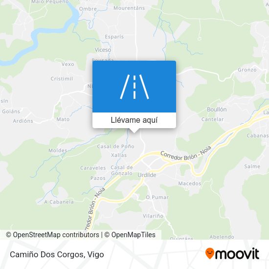 Mapa Camiño Dos Corgos