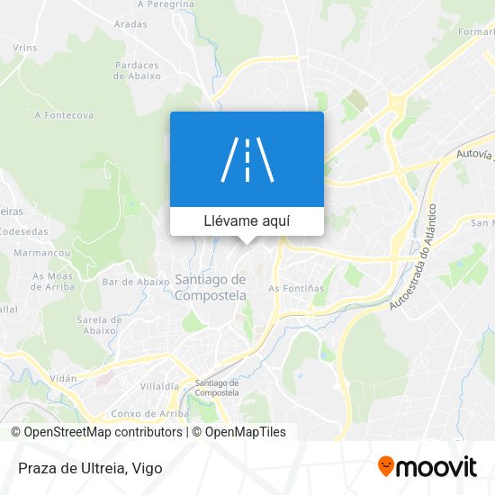 Mapa Praza de Ultreia