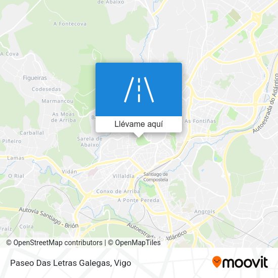 Mapa Paseo Das Letras Galegas