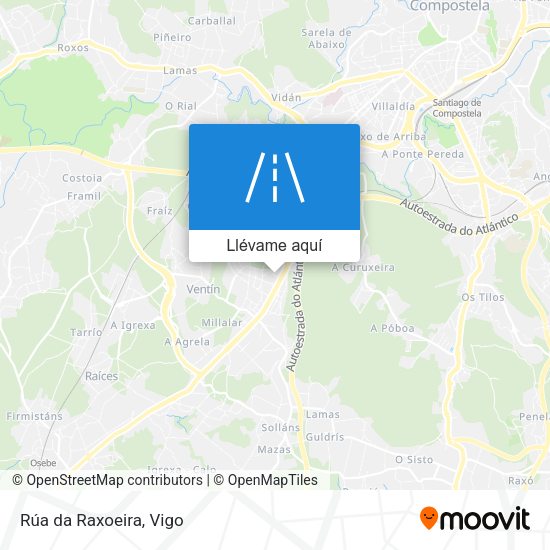 Mapa Rúa da Raxoeira