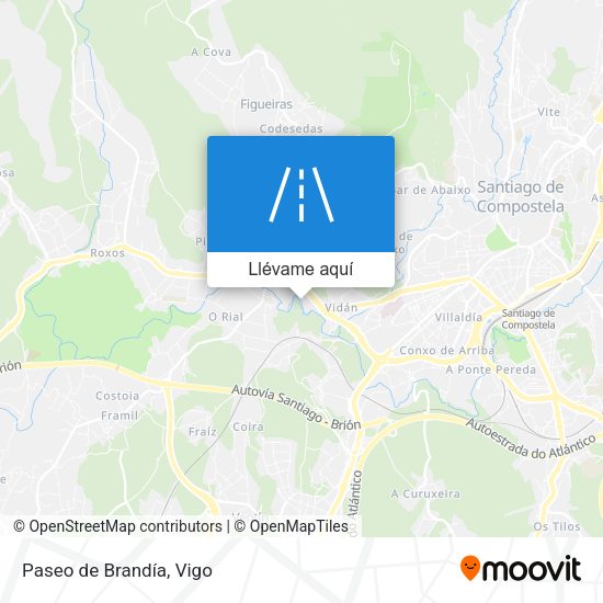 Mapa Paseo de Brandía