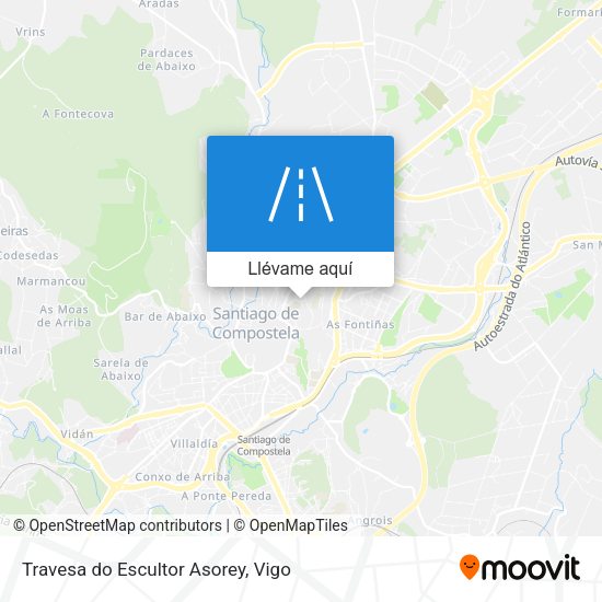 Mapa Travesa do Escultor Asorey