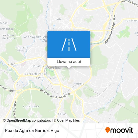 Mapa Rúa da Agra da Garrida