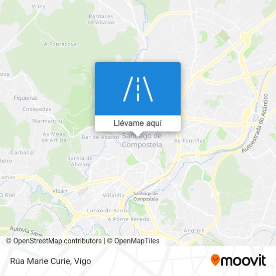 Mapa Rúa Marie Curie