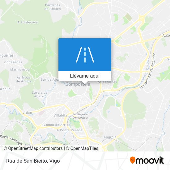 Mapa Rúa de San Bieito