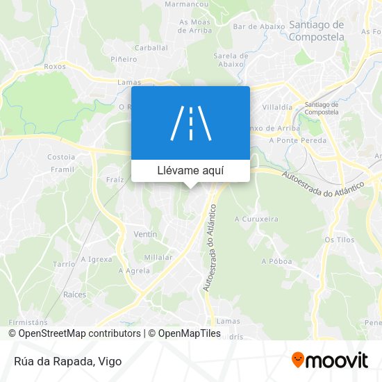 Mapa Rúa da Rapada
