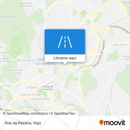 Mapa Rúa da Raxeira